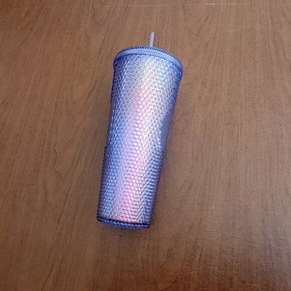 Walt Disneyworld 50th Anniversary Starbucks Studded Tumbler with Straw Blue - Picture 11 of 11